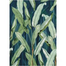 Art For The Home - Fototapete Blätter - Blau/Grün - 280cmx200cm