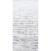 Art For The Home - Fototapete London - Vliestapete Ziegelsteine Weiß 150x30cm