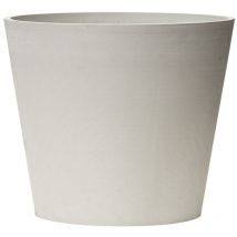 Artplast - Art Plast Nova Vita Line Leonardo Pot de Fleurs Type cône tronqué ø 07 cm, Blanc - Gris