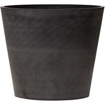 Art Plast Nova Vita Línea Leonardo Pot de Fleurs en cône tronqué ø 07 cm, Anthracite - Gris