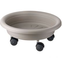 Soucoupe à casseroles avec roulettes pour un transport facile ø 33 cm - Artplast