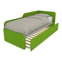 Canapé lit de forme 80x190 avec lit extractible et relevable - Pomme verte