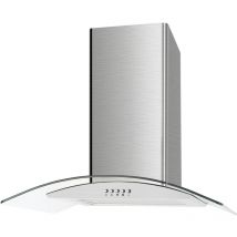 ART28418 70cm Curved Glass Cooker Hood - Myappliances