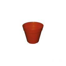 ARTEMA Maceta Rayada No7, Teja, 25 x 28 cm