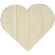Box Gioielli Cuore Decorazione Legno 17cm, Legno Beige, 17x6x16 cm - Artemio
