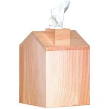 Scatola di Legno di Erogazione dei Tessuti, Beige, 13 x 19 x 13 cm - Artemio