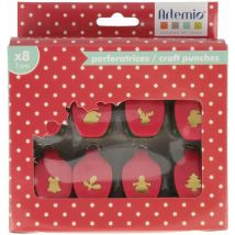 8 Mini perforatrici Kit di Natale, plastica, Multicolore - Artemio
