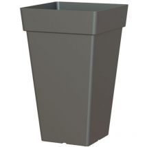 Artevasi - Pot de fleur capri carre haut 50cm anthracite - eda