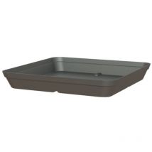 soucoupe capri carree 35cm anthracite