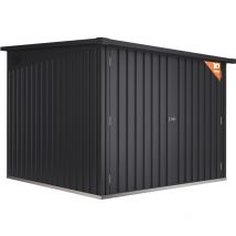 Fahrradgarage Metall 4 Fahrräder 4,2m2 Nyon – 206x204x163cm - 4 Fahrradspuren enthalten - Breite Doppeltüren