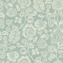 Heritage Trail Sage Green Wallpaper Flowers Textured Feature Wall - Arthouse