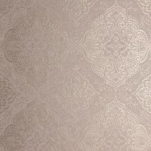 Luxe Medallion Rose Gold Wallpaper