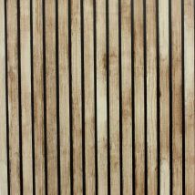 Wood Slats Natural Wallpaper Light Brown Realistic Modern Contemporary - Arthouse