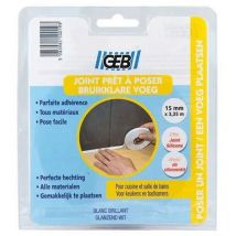 GEB - Junta de estanqueidad preformada 22 mmx 3,35 m - Blanco