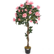 Artificial Rose - Pink (4ft)