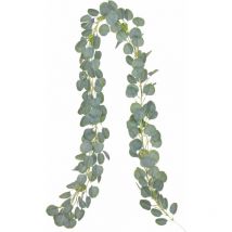 Artificiel Eucalyptus Guirlande Eucalyptus Feuilles, Vigne d'eucalyptus Faite à la Main, Guirlande de Feuilles Vertes, décoration Murale de Mariage 2m