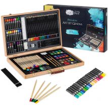 Coffret de Peinture en Bois Genova 89 Pieces - Artina