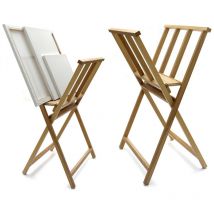 Artina de balancín de Soporte de Haya Madera Plegable Gráficos Soporte de 65 x 48 x 71 cm