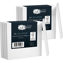 Artina - Set de 10 Lienzos Akademie con certificación fsc 10x10 cm
