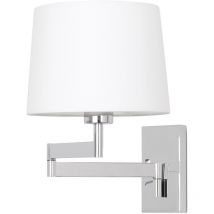 Faro Barcelona - artis Applique murale avec bras articulé chrome/blanc 68495-01