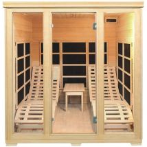 Artsauna - Infrarotkabine Billund – Dual-Heizsystem Infrarotsauna - 2 Personen – LED-Farblicht, digitaler Steuerung – Hemlock-Holz