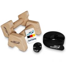 ArtSport Liegestützgriffe aus Holz - Calisthenics, Parallettes, Liegestütz Barren, Indoor & Outdoor, ergonomische Handstand Griffe - M
