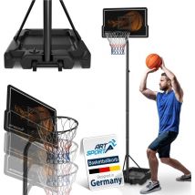 Artsport - Outdoor Basketballkorb mit Ständer & Rollen – höhenverstellbar 255 - 305 cm Korbanlage Erwachsene Kinder Basketballanlage Basketballständer