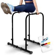 Artsport Station De Dips Nue - Support De Dips Jusqu'à 500 Kg - Poignées Pour Pompes - Barre De Fitness Réglable - Pompes - Barres De Pompes Pour La 