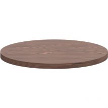 Frankystar - Artù - Esstisch rund ø 120 cm aus Laminat, dunkle Holzfarbe