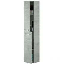 Aruba kit colonne de salle de bain 2 portes cm.30x25x150h finition béton - Salle de séjour
