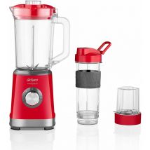 Arzum - AR1159 Shake'N Take Personal Blender, Edelstahl 1200 ml Flasche 500W Rot