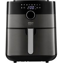Arzum - AR2074-G Friteuse à air chaud 6 l fonction minuteur, protection contre la surchauffe argent, noir