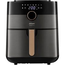 Ar2074-b Friggitrice Ad Aria Calda 6 L Funzione Timer, Protezione Da Surriscaldamento Rame, Nero - Arzum