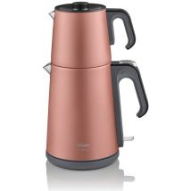 Arzum - AR3080 Teebecher Teemaschine, Edelstahl, Wasserkocher 1,8l Rosa