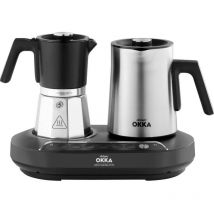 Arzum - OK0027-0500 Machine à expresso moka noir, chrome Nombre de tasse=5