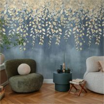 A.s. Creation Fototapete 8.80 X 0.53 M Livingwalls Florale Tapete Blau 791442 Natur Cosmoliving By Cosmopolitan