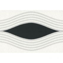 AS Creation Infinity Wave Black Grey Self Adhesive Narrow Border Wallpaper