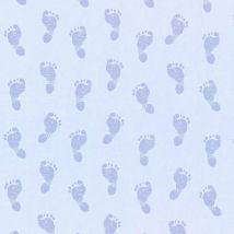 Homemaison - as Creation Little Stars Blue Baby Feet Wallpaper Toyroom Nursery Paste The Wall