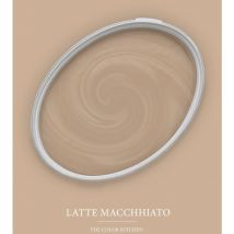 Wandfarbe Braun matt The Color Kitchen Latte Macchhiato Exklusive Innendispersion Hohe Deckkraft 2.5 Liter - Braun