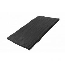 Jardinex - Pas japonais palis schiste ardoisier 75 x 25 cm - Noir (Lot de 20)