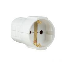 Dönges - Schutzkontaktkupplung 230V weiß für Leitungen bis 1,5mm² IP20