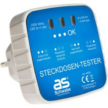 As-schwabe - Prüfstecker für Steckdosen mit Kontrollleuchten 230V 16A