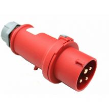 Spina cee 400V/32A/4 poli - Spina di alimentazione con contatto a vite per il collegamento alla rete - Spina resistente agli urti - Protezione dagli