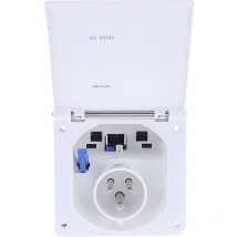 Cee Caravan-Einspeisungsstecker 3-polig weiß 230V 16A IP44
