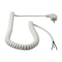 Cavo di collegamento a spirale 1/2,5M bianco - schwabe - 70423