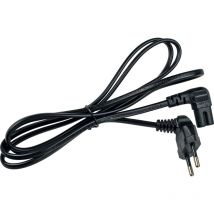 Netzkabel 5 m Eurostecker auf Typ C7 schwarz 230 v 2,5 a