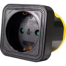 As-schwabe - stecky Reiseadapter mit 5 Ländermodulen 230V 16A mit Etui IP20