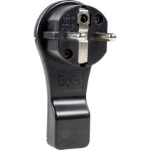 As-schwabe - As Schwabe 45039 Schutzkontakt-flachstecker Kunststoff Mit Aussteckhilfe 230 V Schwarz Ip20
