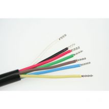 Anschlussleitung Kunststoffmantelleitung 5m H05VV-F 7x1,0 12V dc