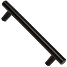 Ousudela - nesu asa de 128 mm acero inox 12 mm negro mate , Asa de acero inoxidable acabado negro Nesu Asa de acero inoxidable con acabado en color